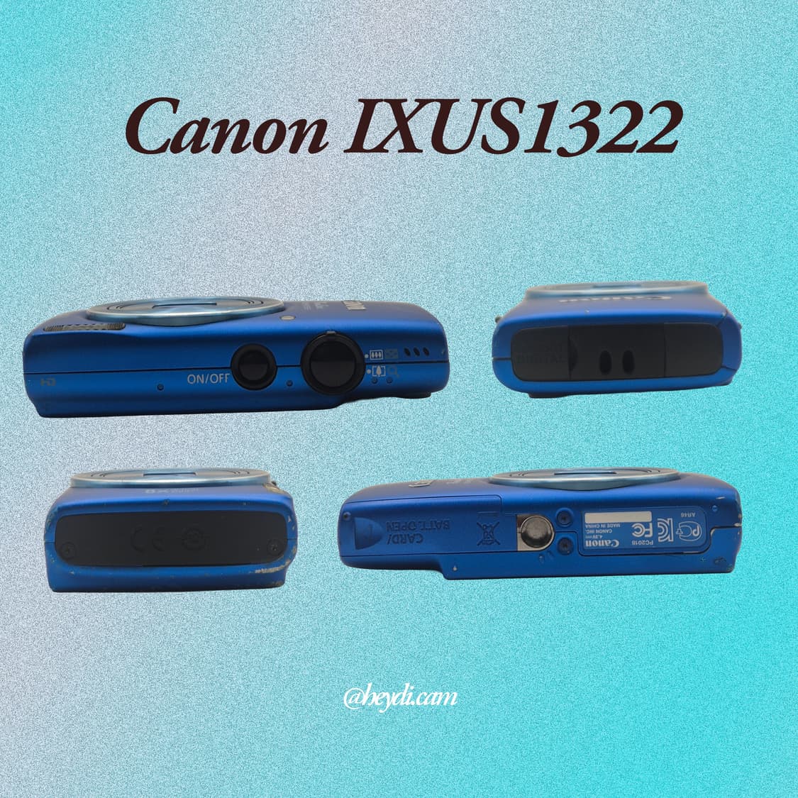 (헤일리 비버 하음) 캐논 ixus132 ixy90f 블루 상품이미지3