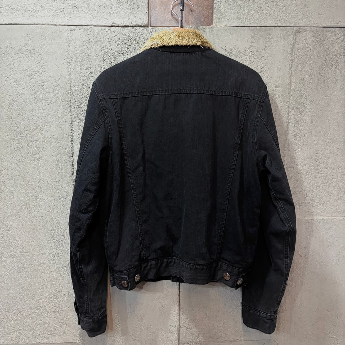 AMX AND FITCH 쉐르파 블랙 데님 자켓 (L) 상품이미지4