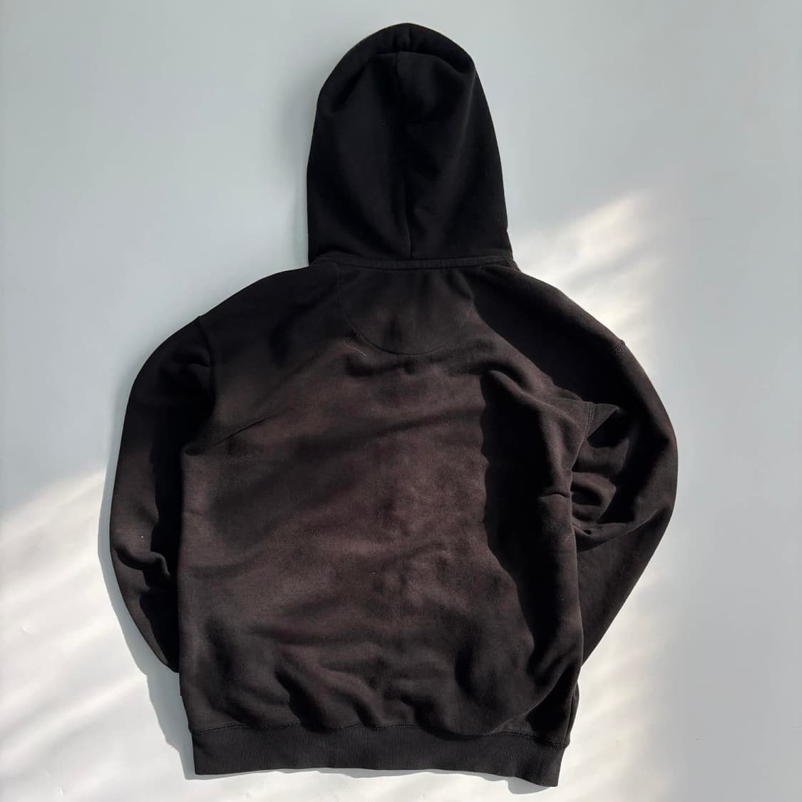 후아유 y2k 올드스쿨 블랙 스웻 후드집업 희귀져지(S) 상품이미지3
