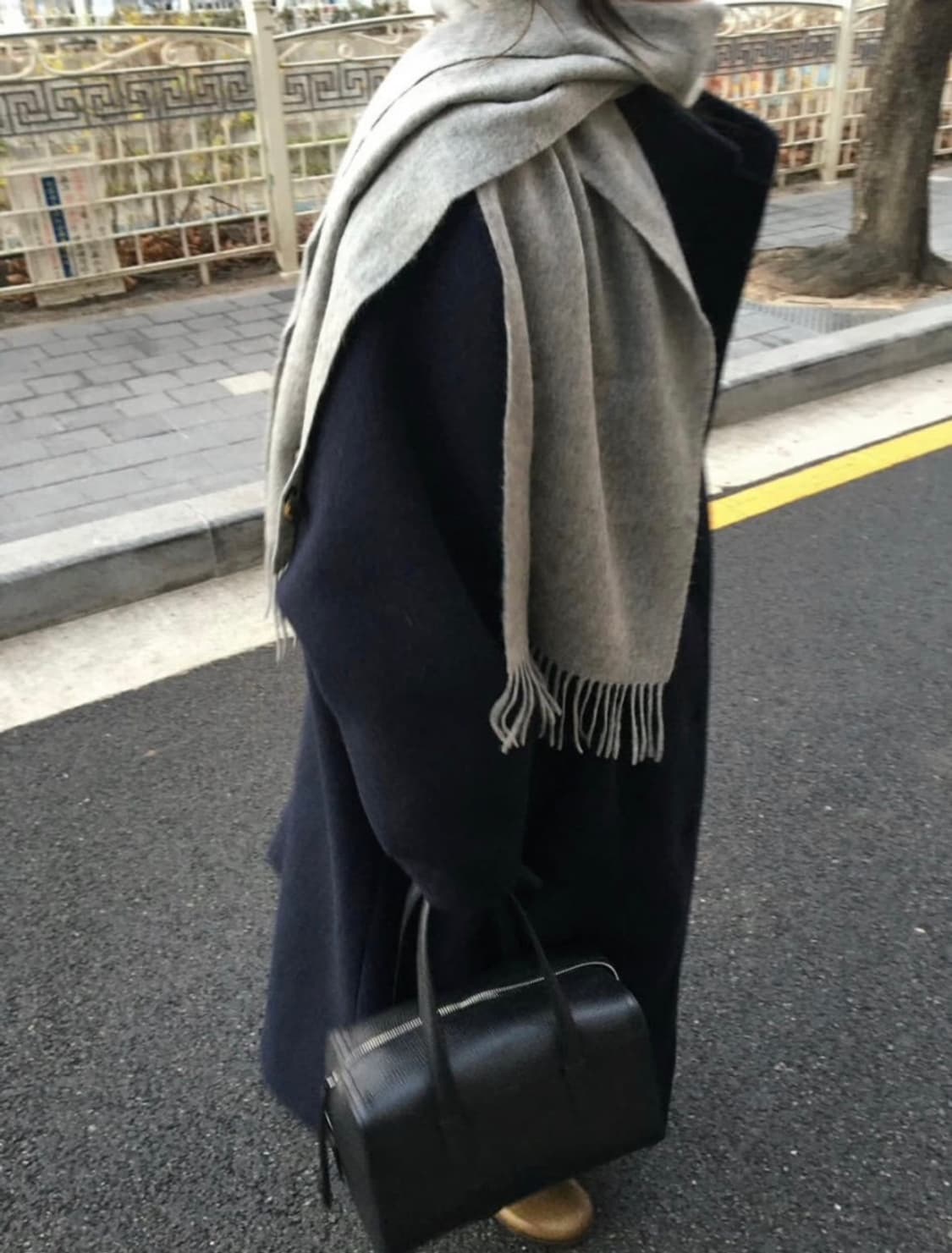 Grip 울코트 네이비 누빔 상품이미지2