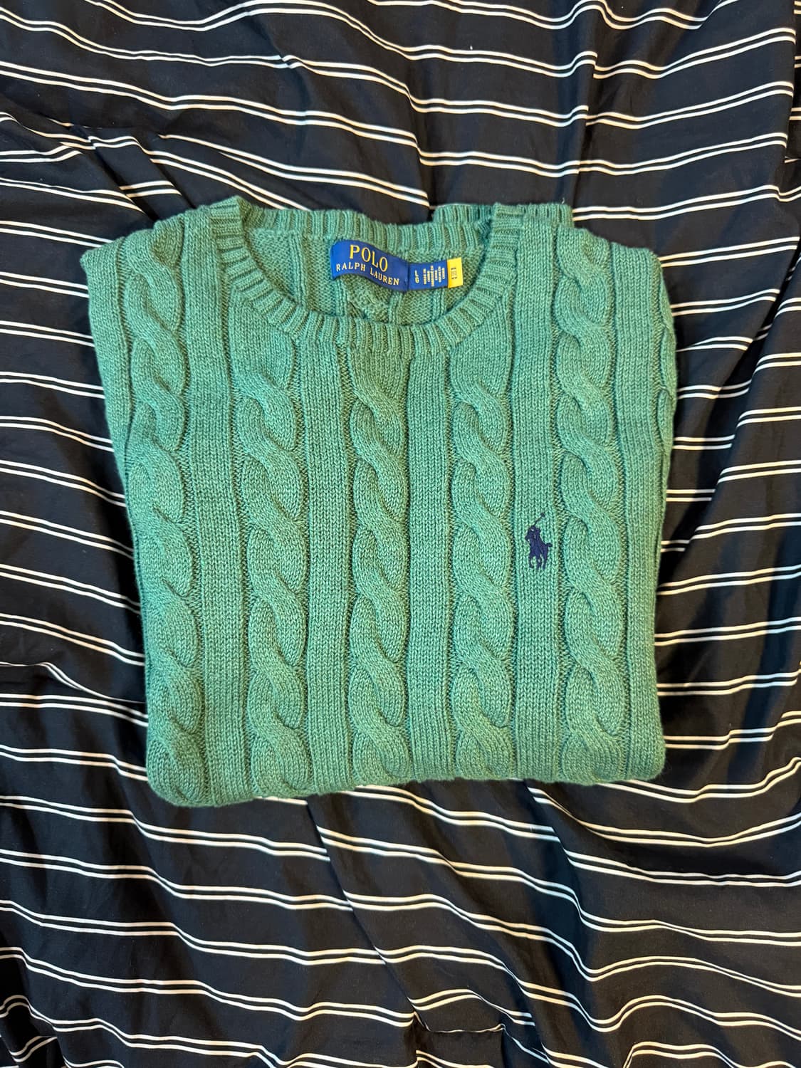 (정품)폴로 랄프로렌 코튼 케이블 니트(L) 상품이미지1