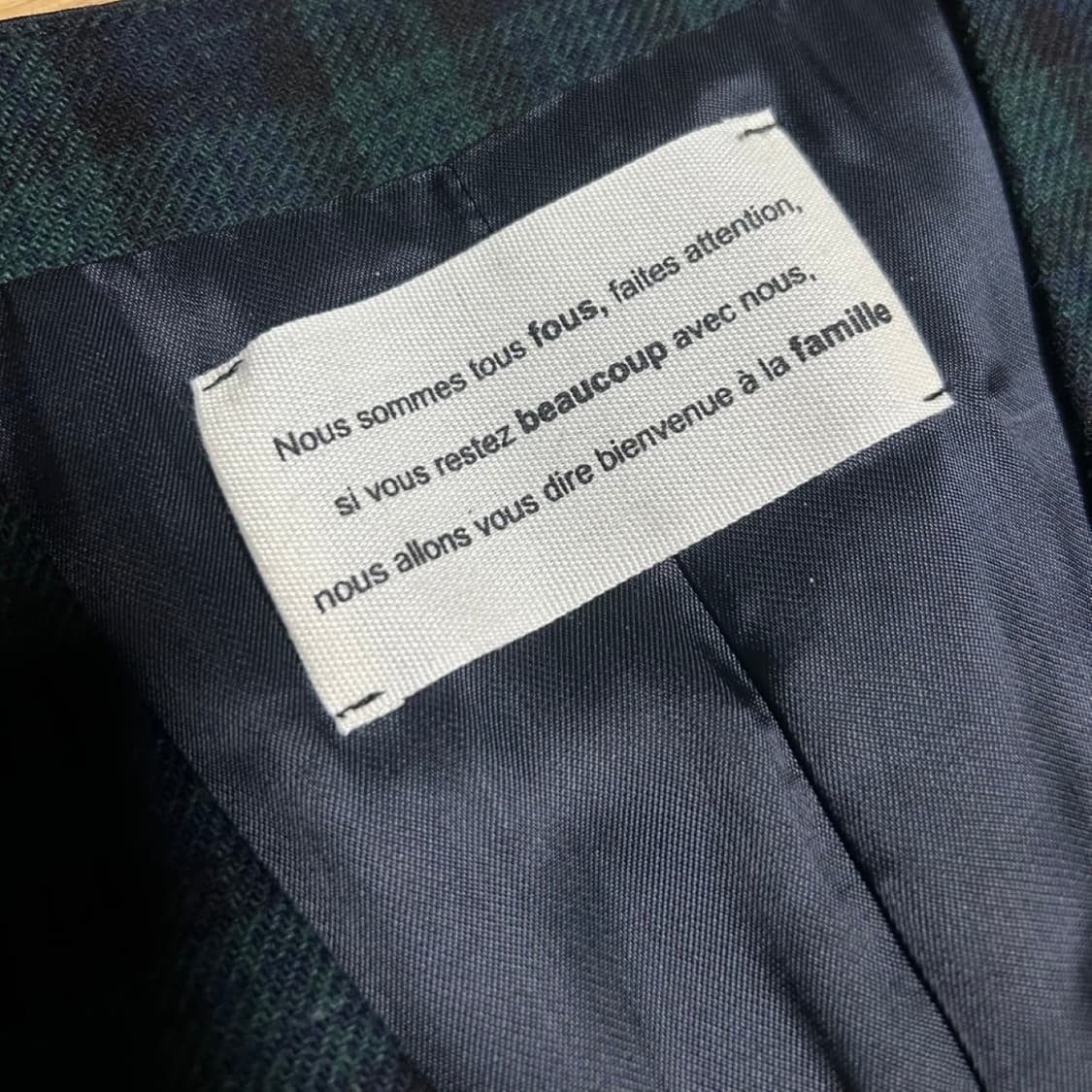 보쿠(BEAUCOUP)_5버튼 베스트 타탄체크_48 상품이미지4