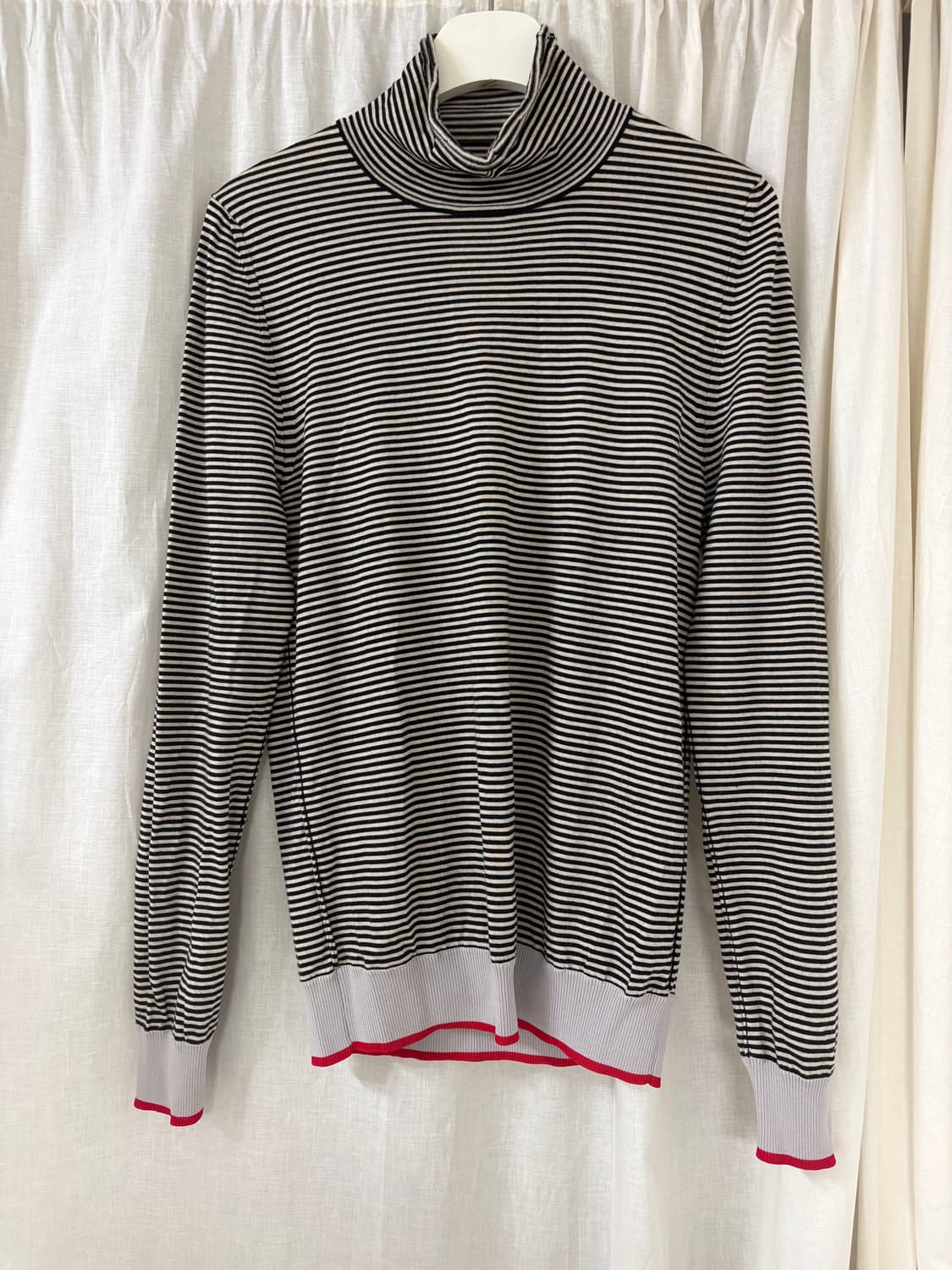 [M] 메종 마르지엘라 스트라이프 하이넥 니트 상품이미지1