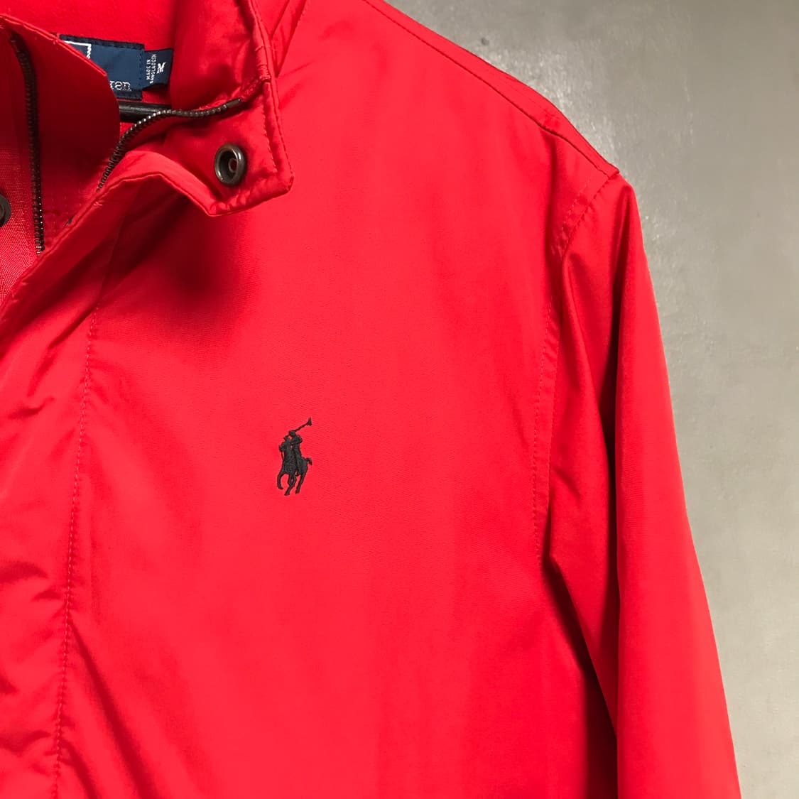 폴로 랄프로렌 기모 페리 자켓 레드 M 상품이미지4