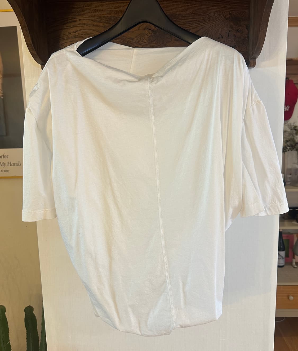 LCDC 화이트 트위스트 티셔츠 (M) 상품이미지5