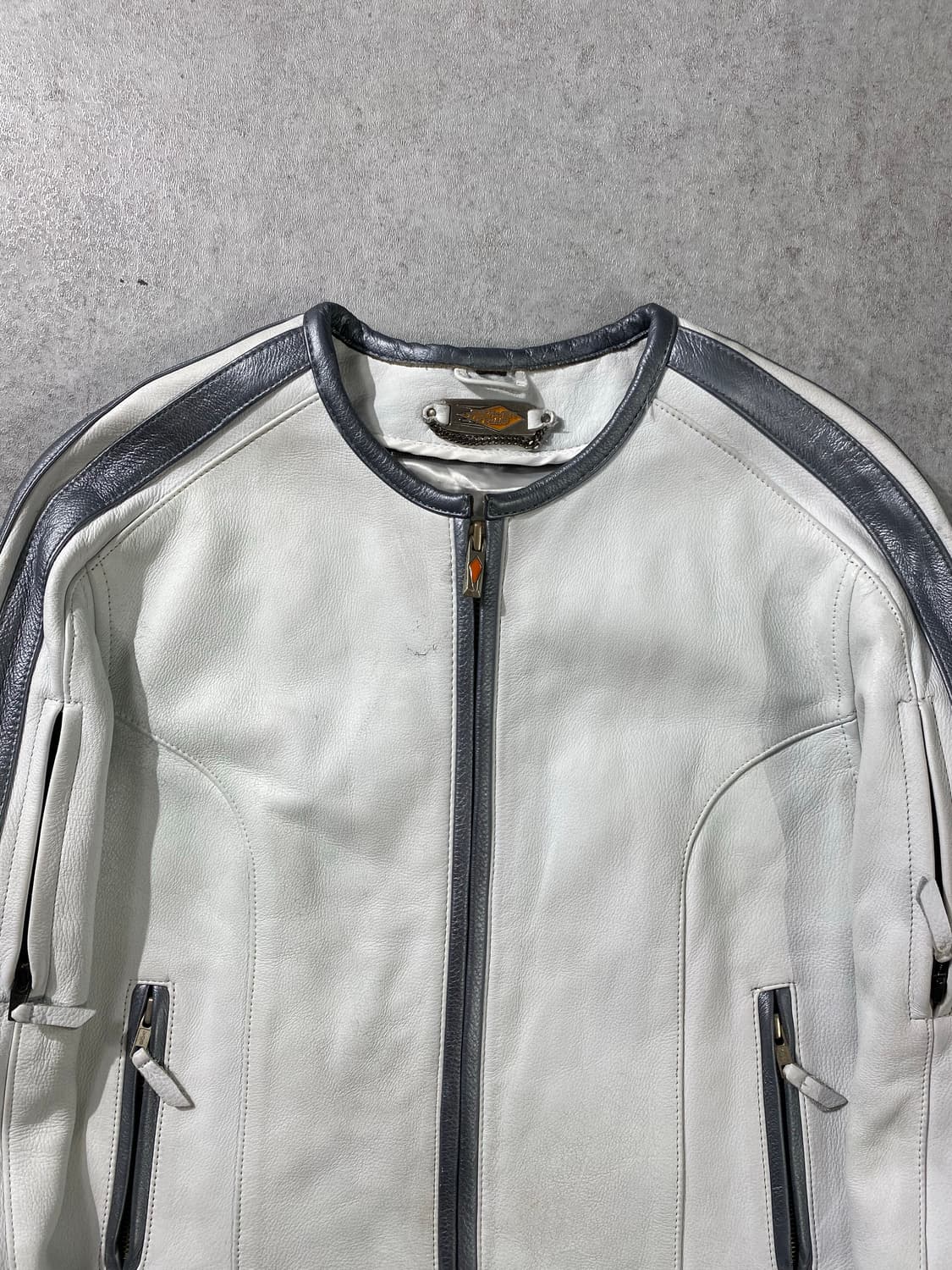 [M] POWER-TRIP 리얼레더 레이싱 가죽자켓 상품이미지3