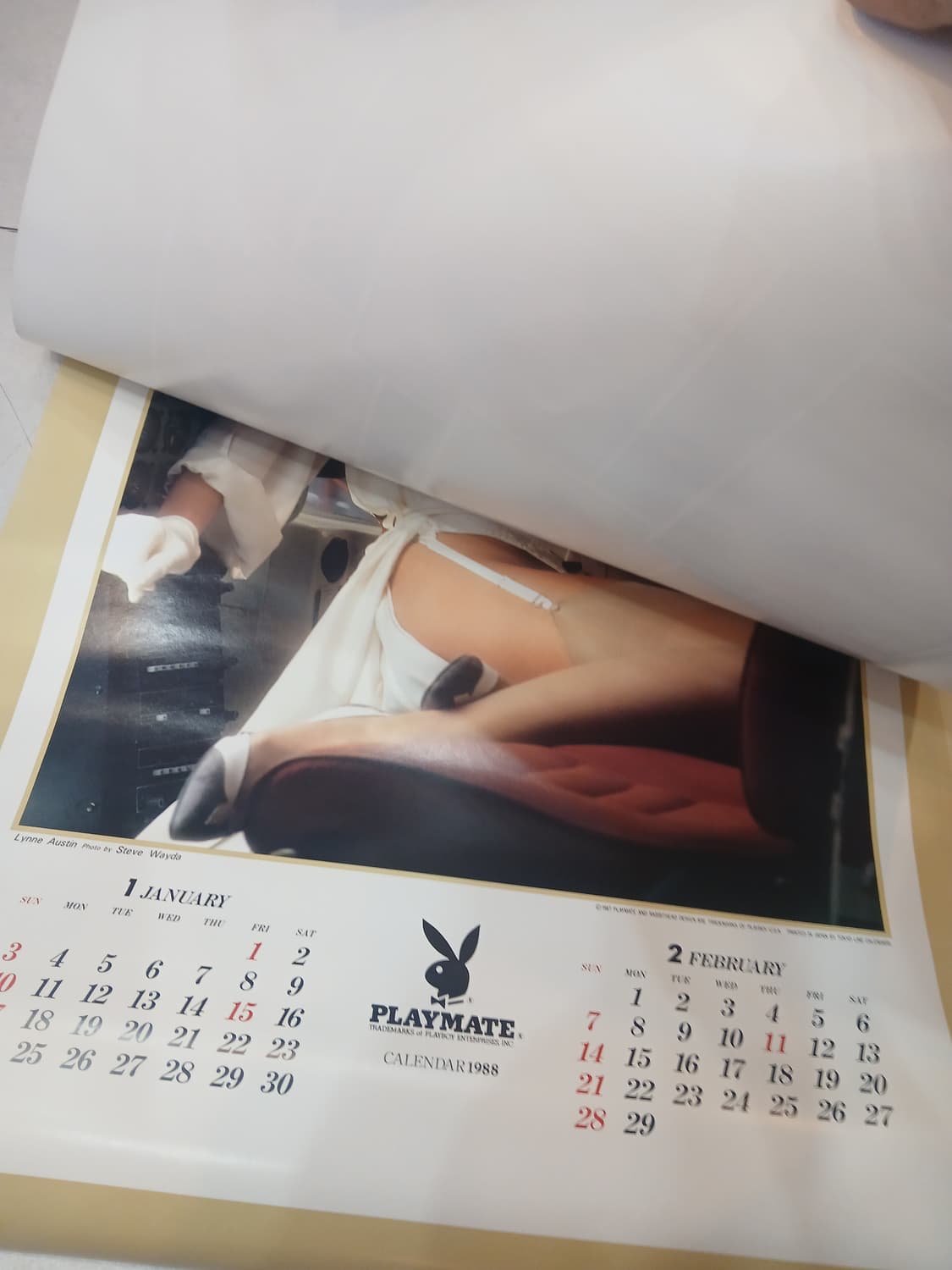 빈티지 88년도 플레이보이 달력 상품이미지4