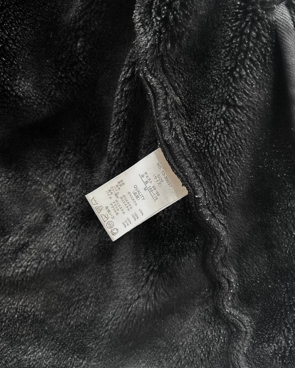Vintage Black Fur Shearling Jacket 상품이미지6