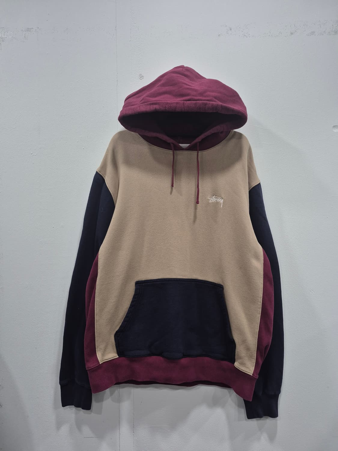 스투시 스탁로고 멀키컬러 후드티 남성 105사이즈 상품이미지1
