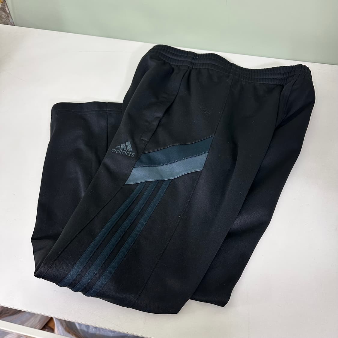95 M 아디다스풋볼 블랙 머슬핏 CLIMALITE 트레이닝 축구팬츠 상품이미지1