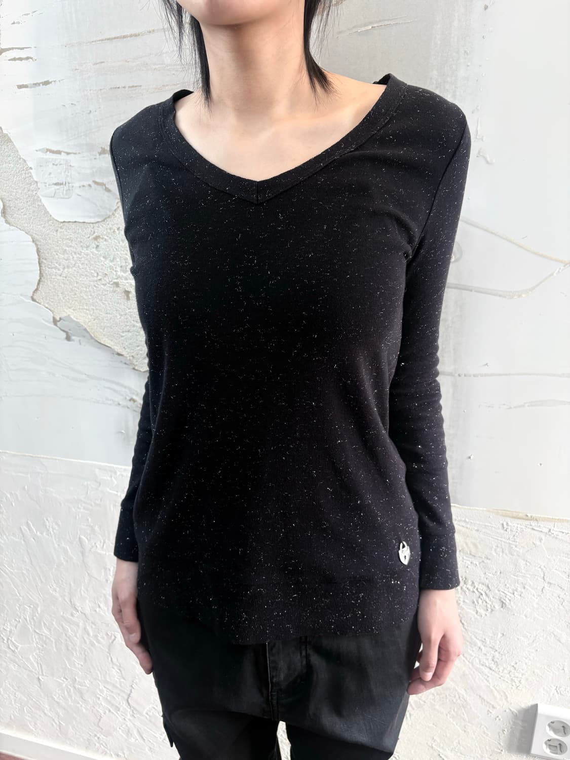 Glitter V-neck Long Sleeve 상품이미지2