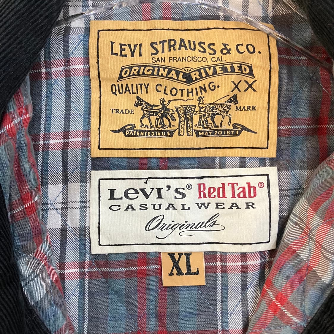 리바이스 레드탭 블랙 코듀로이 자켓 XL 상품이미지3