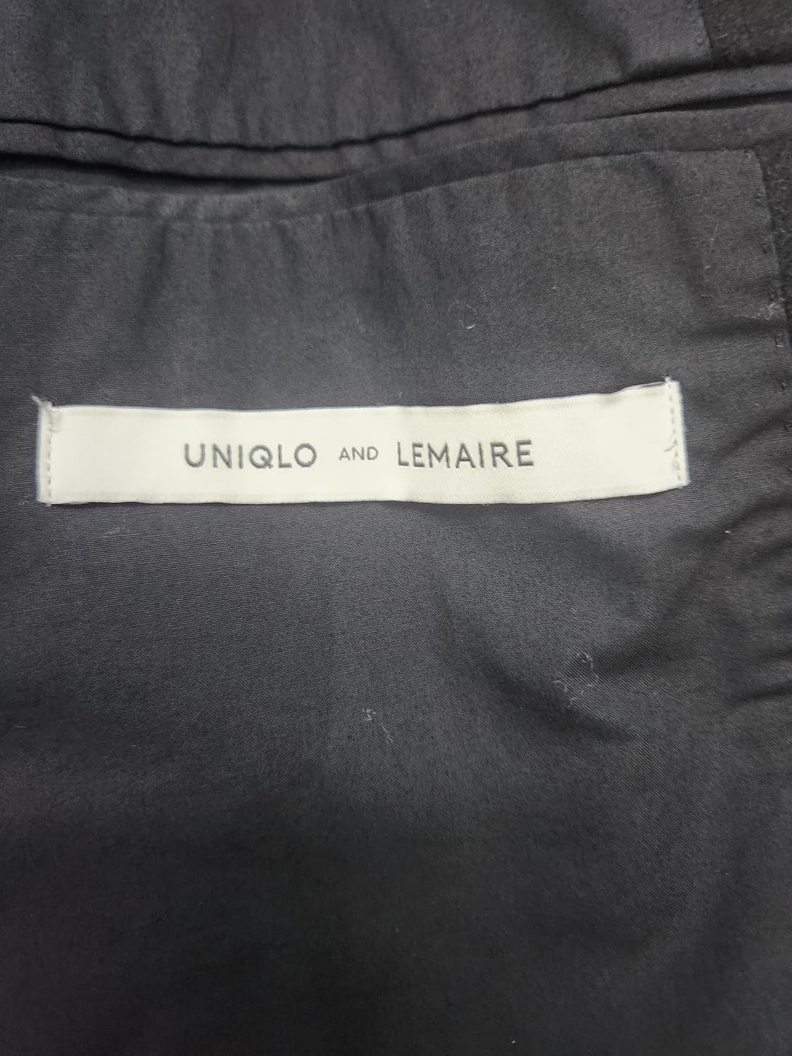 유니클로 X 르메르 블랙 코트 M 상품이미지4