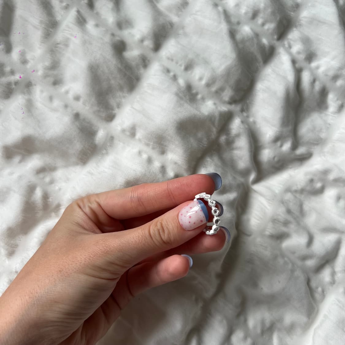 💍 실버 라인 스톤 반지 상품이미지3