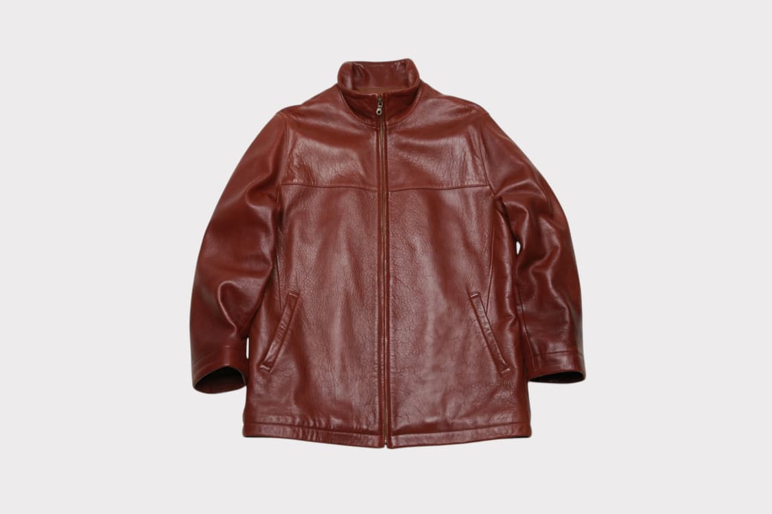 [XL] 마에스트로 빈티지 브라운 램스킨 자켓 상품이미지1