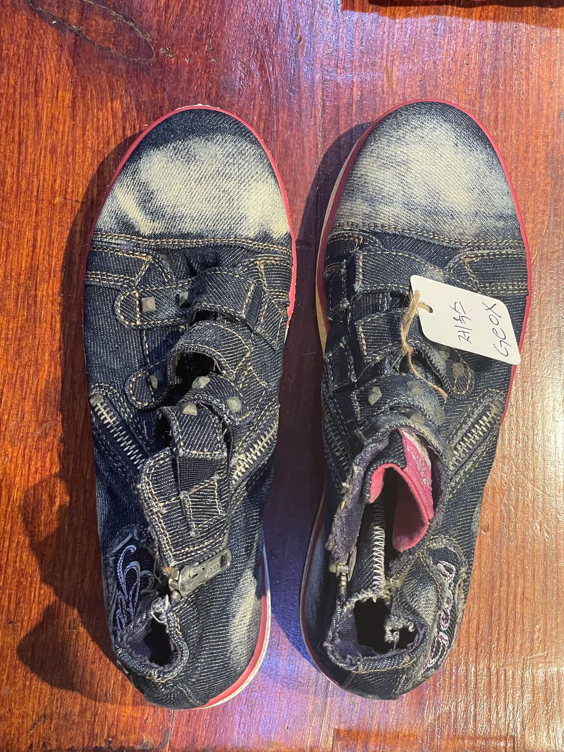 제옥스 geox 데님 하이탑 스니커즈 245 상품이미지4