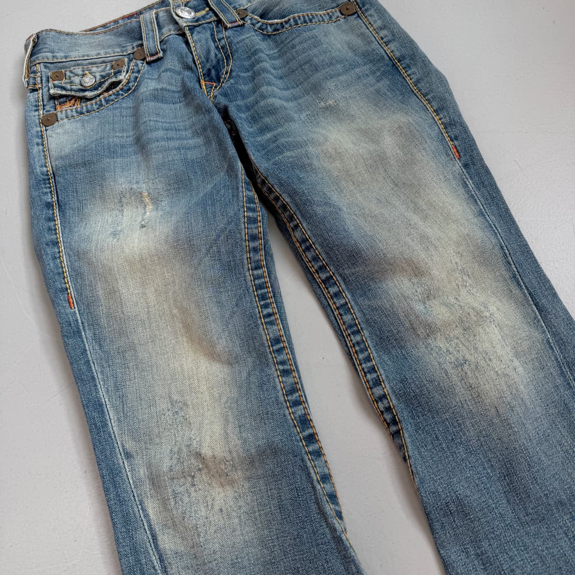 트루릴리전 Y2K 레인보우 조이 부츠컷 데님팬츠 상품이미지5