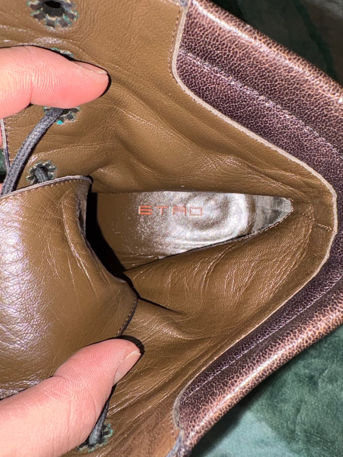 에트로 레이스업 레더 부츠 상품이미지8