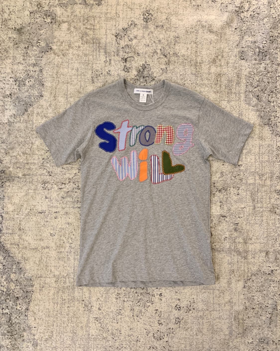 꼼데가르송 셔츠 strong will 패치 반팔 새상품 상품이미지4