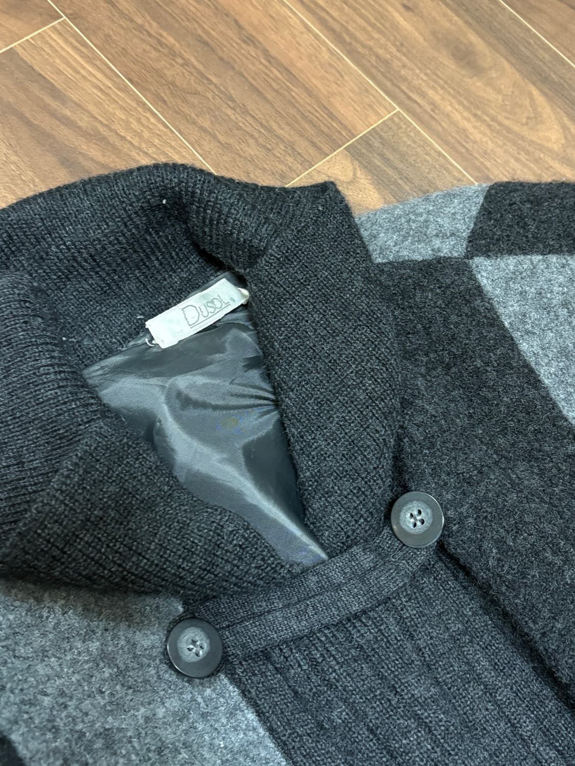 빈티지 패치워크 가디건 코트 상품이미지3