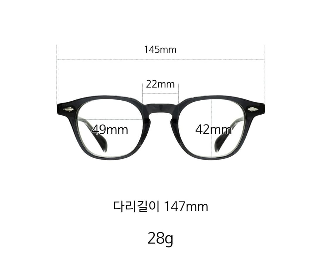 
49사이즈, 챠콜그레이, 실버리벳(새제품) 상품이미지8