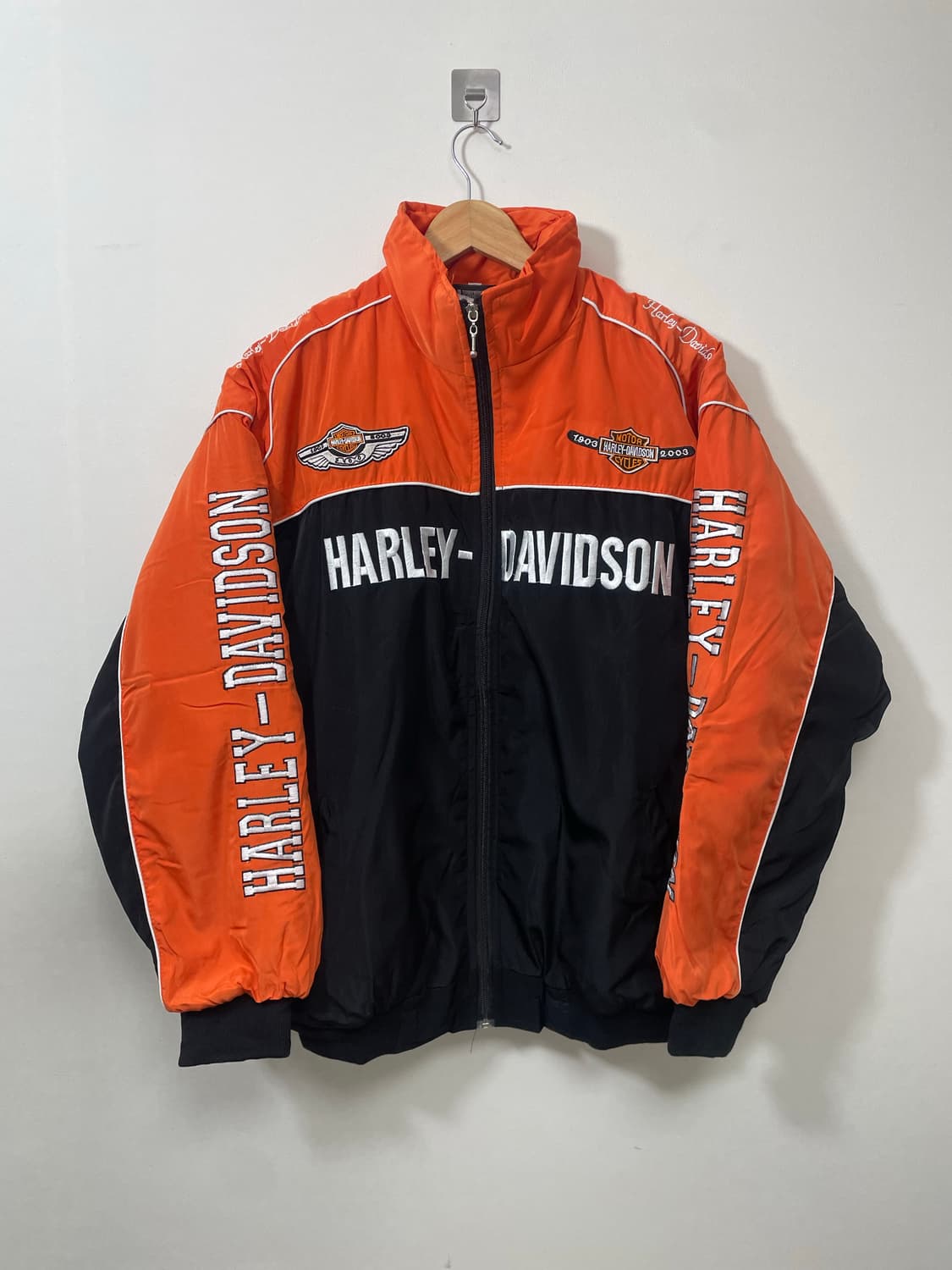 할리데이비슨 자수 레이싱 자켓 XL - J9  상품이미지1