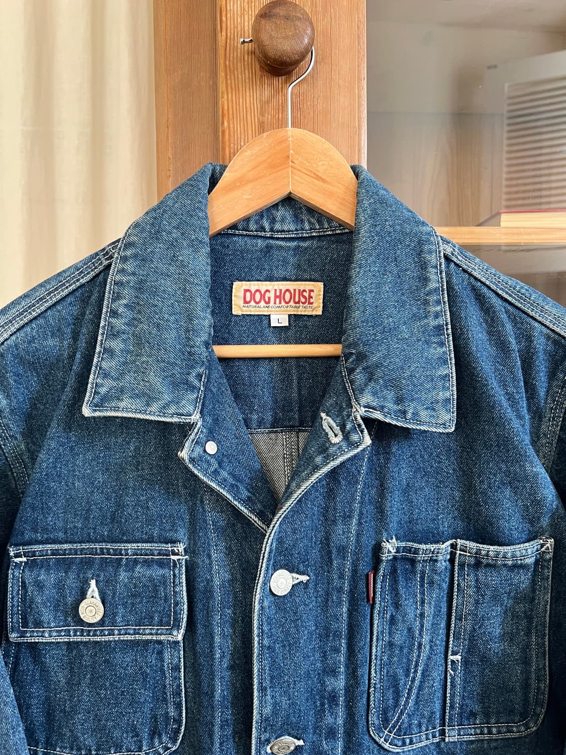 90s DOG HOUSE 데님 워크 자켓 상품이미지2