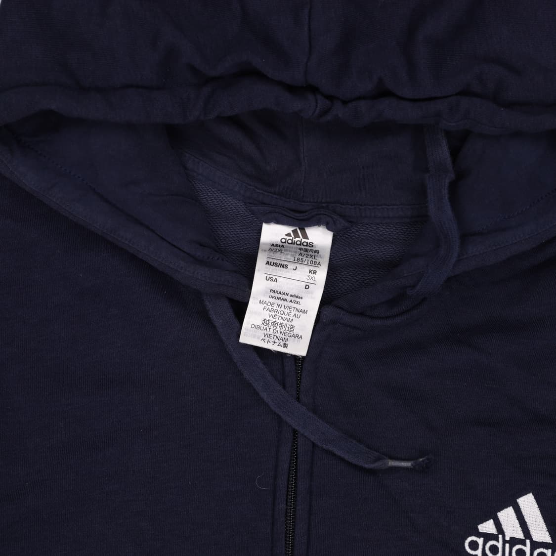 3XL 아디다스 빅로고 후드집업 0602H 상품이미지3