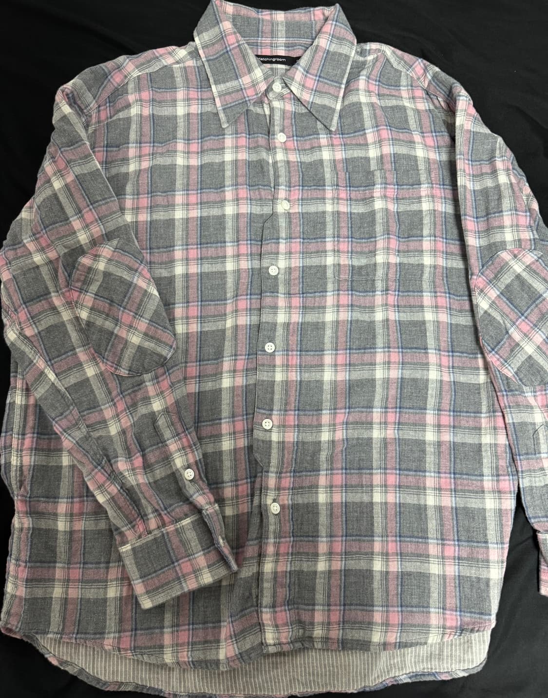 해칭룸 아카이브 셔츠 핑크 그레이 (2) 상품이미지3