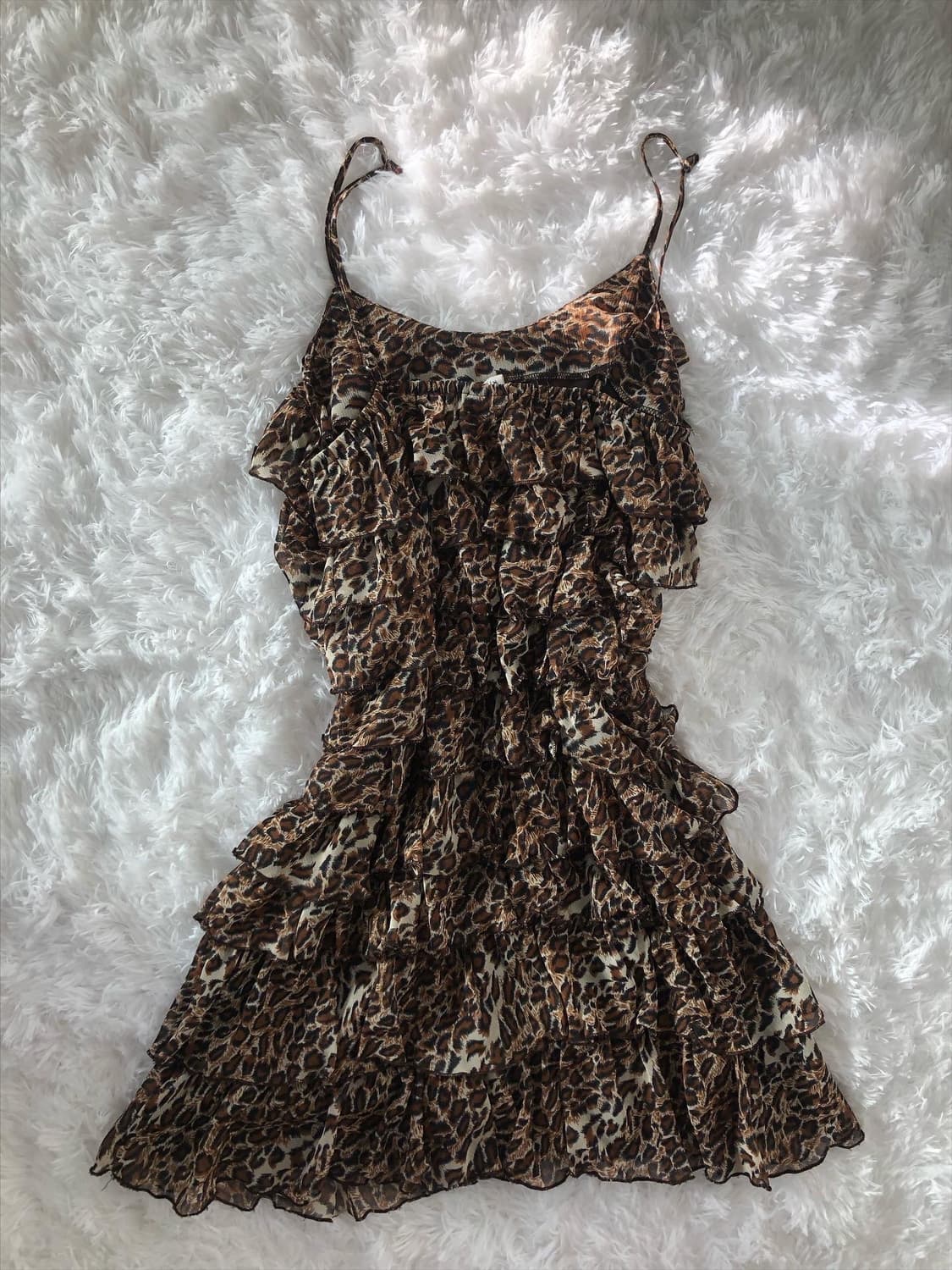 leopard print sleeveless ops 상품이미지3