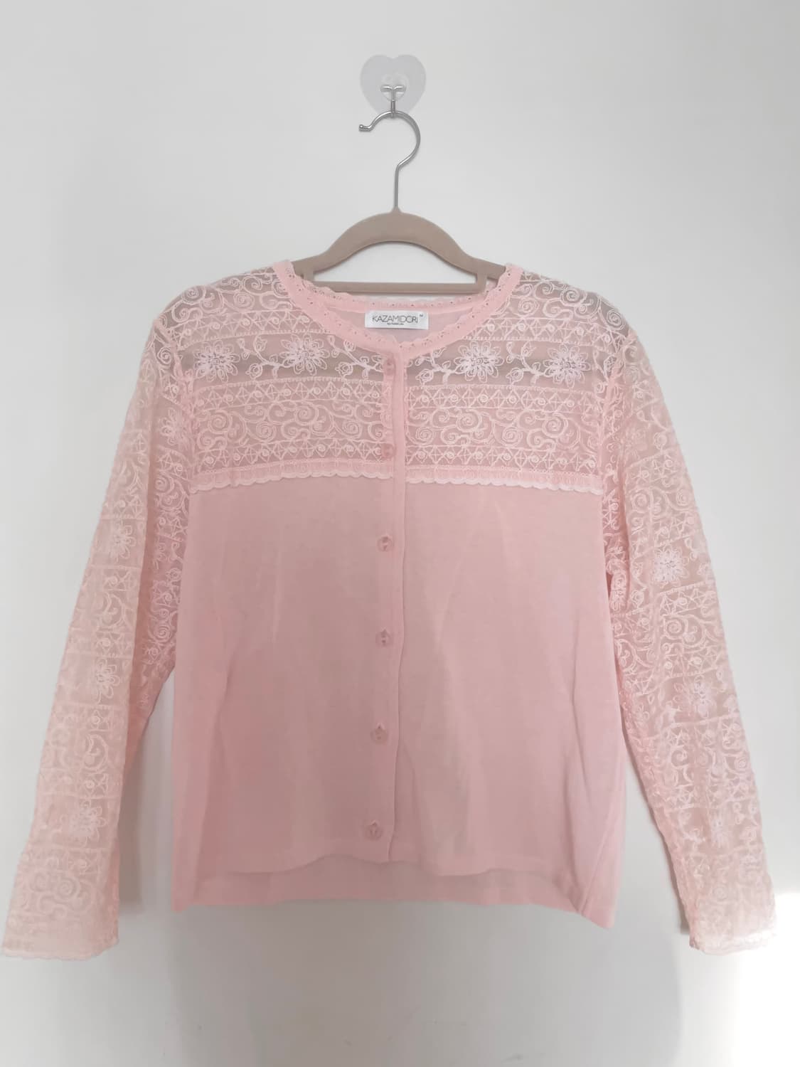 달천깔 딸기우유 핑크 레이스 가디건 /스나계 히메갸루 양산형 모리걸 상품이미지3