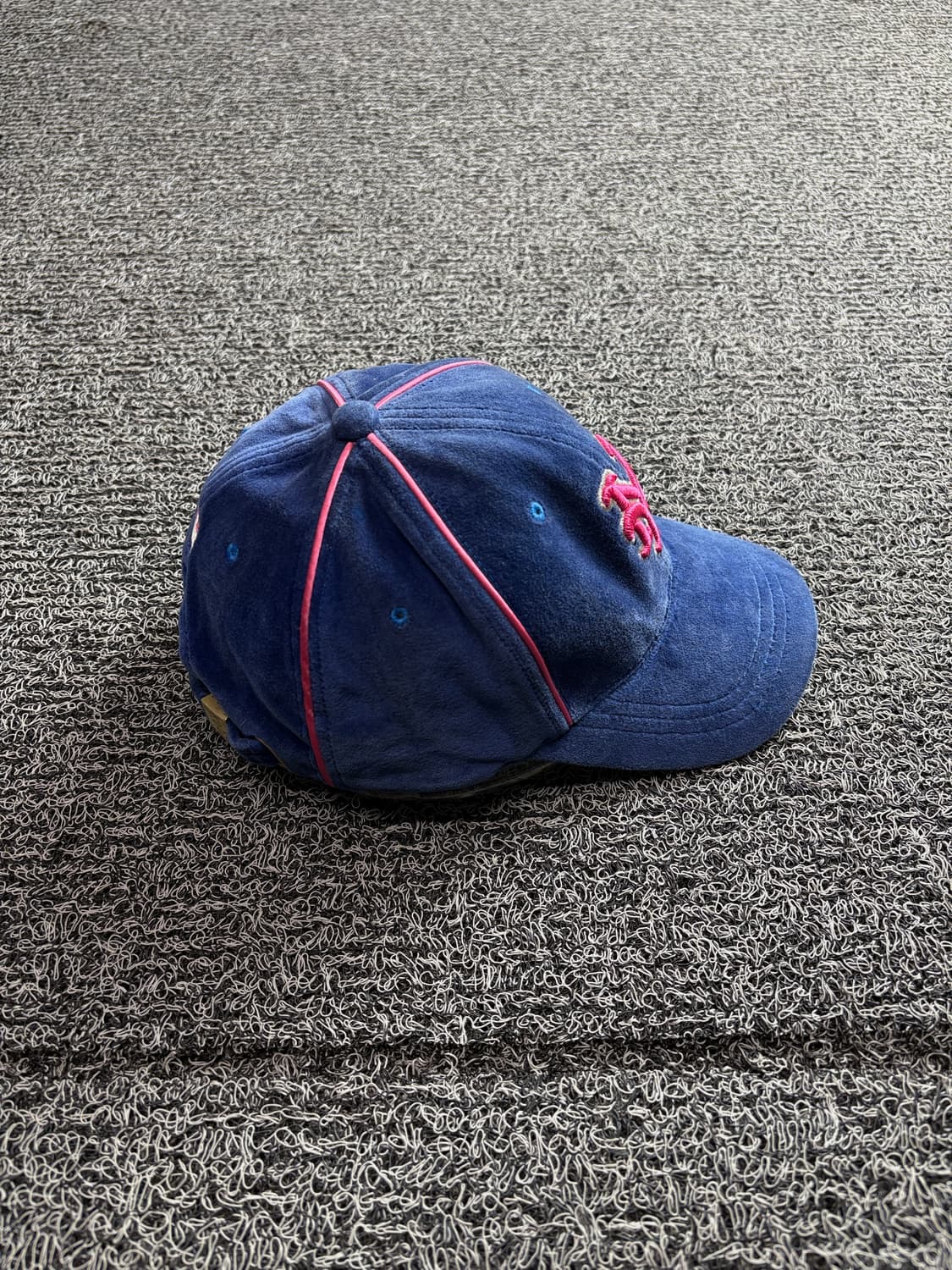 00s MLB 올드스쿨 뉴욕 메츠 벨벳 베이스볼 캡 3480 상품이미지5