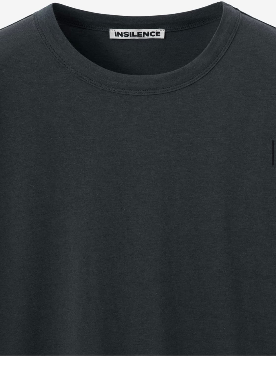 인사일런스 커브드 드레이프 티셔츠 CHARCOAL M사이즈 상품이미지3