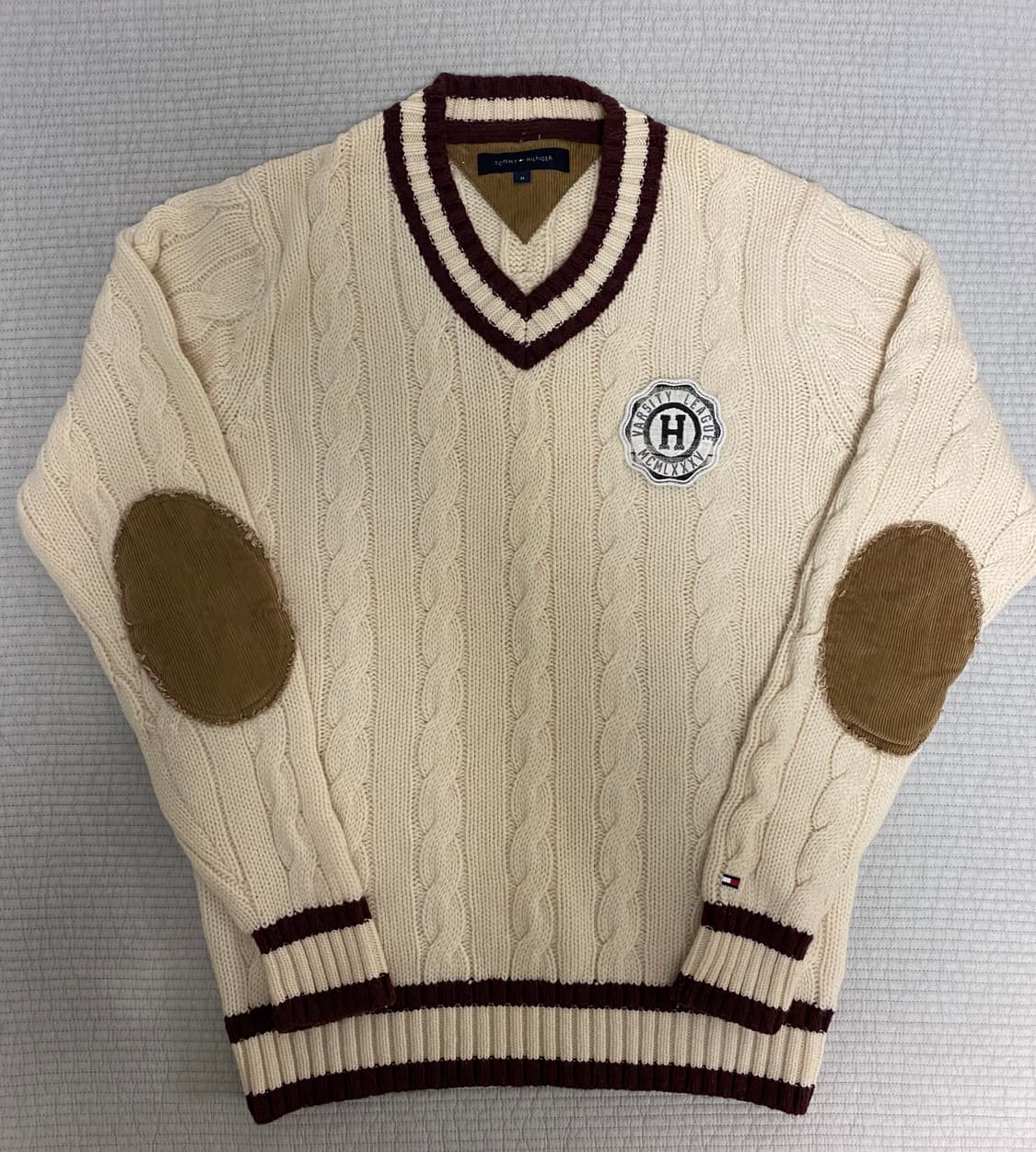 [M] 타미힐피거 크리켓 꽈배기 케이블 니트(아이보리) 상품이미지1