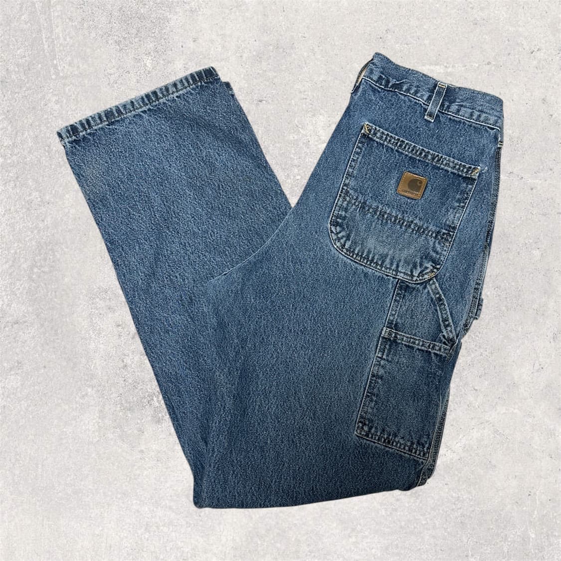 칼하트 B13 데님 싱글니 카펜터 팬츠 34 오리지널 던가리 MEXICO 상품이미지4