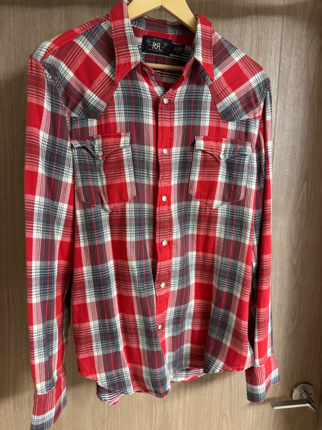 더블알엘(RRL) 버팔로 플래드 웨스턴 트윌 워크 셔츠 L사이즈 상품이미지2
