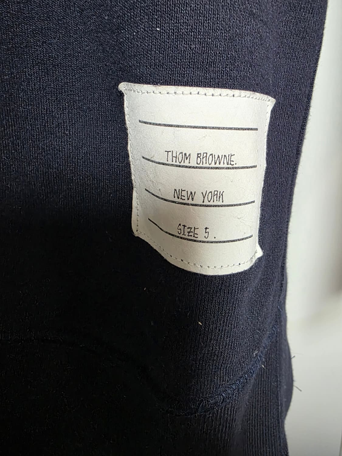 톰브라운 네이비 삼선 맨투맨 5사이즈 XL 상품이미지2