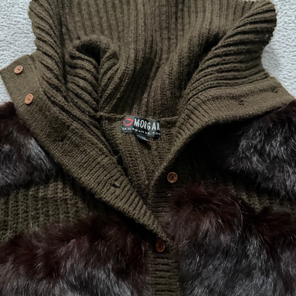 Morgan fur cardigan 상품이미지2