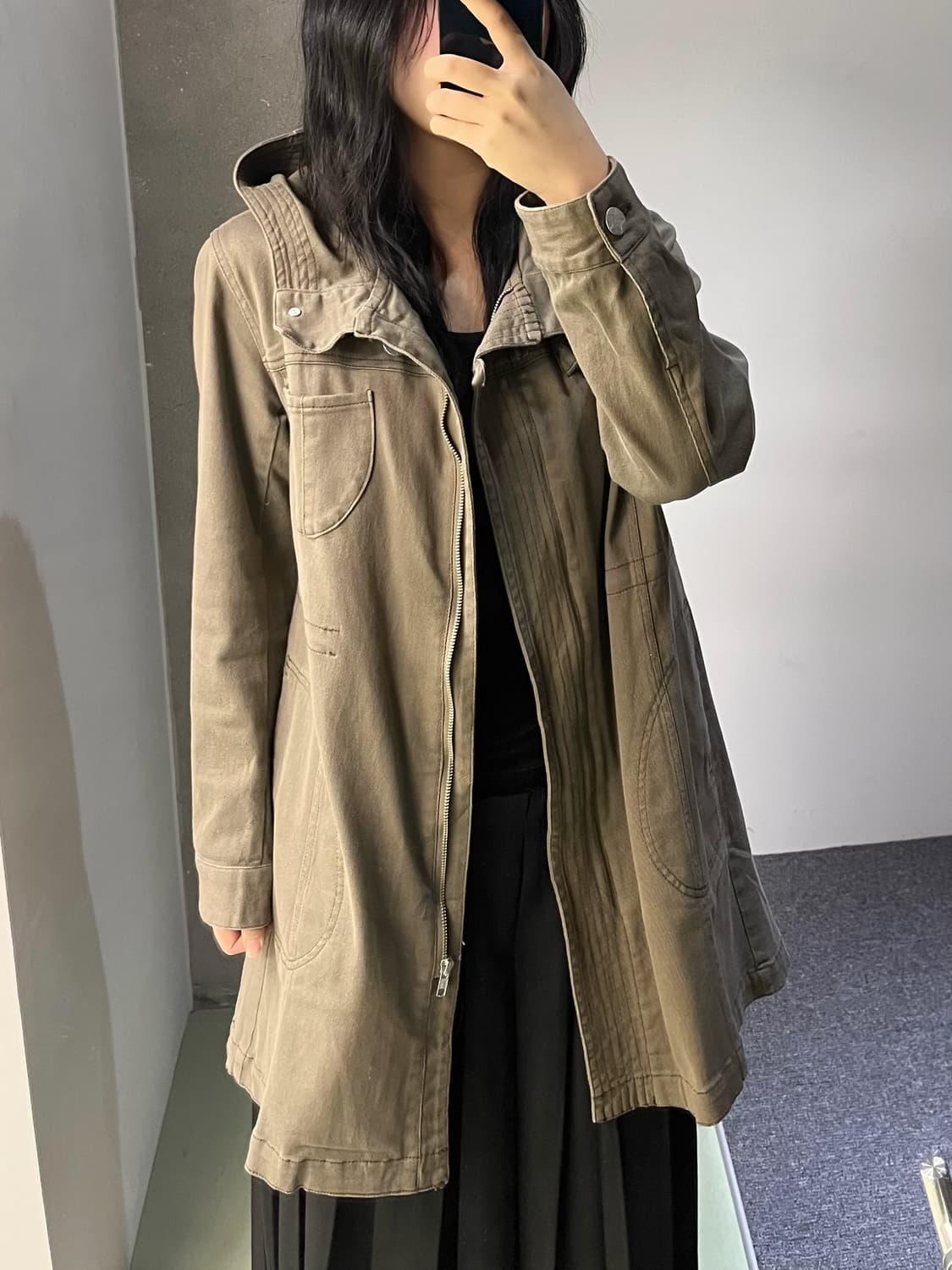 Denimus 코튼 후드 파카 상품이미지3