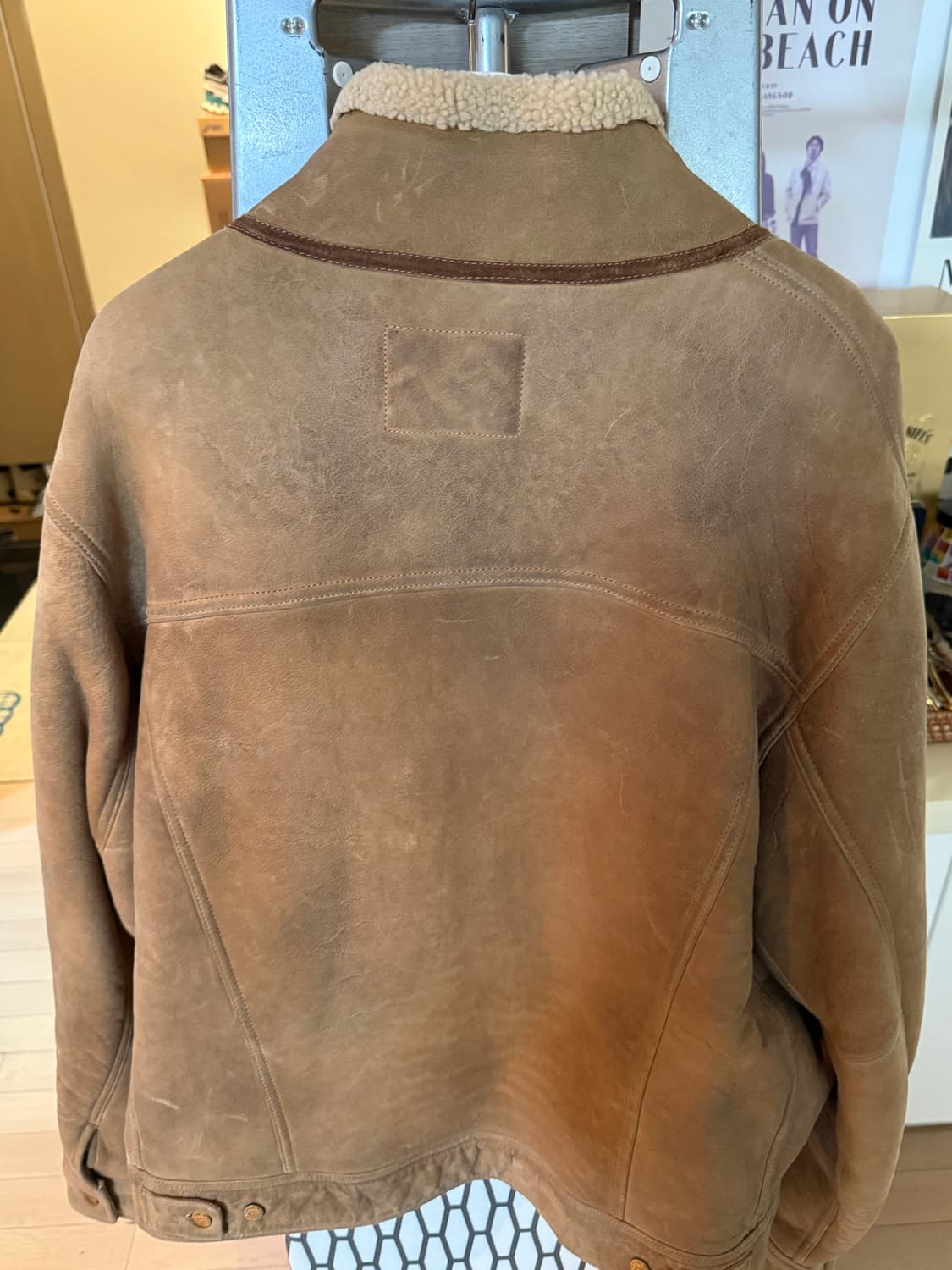 RRL 시어링 스웨이드 무스탕 김원중 무스탕 L사이즈 상품이미지3