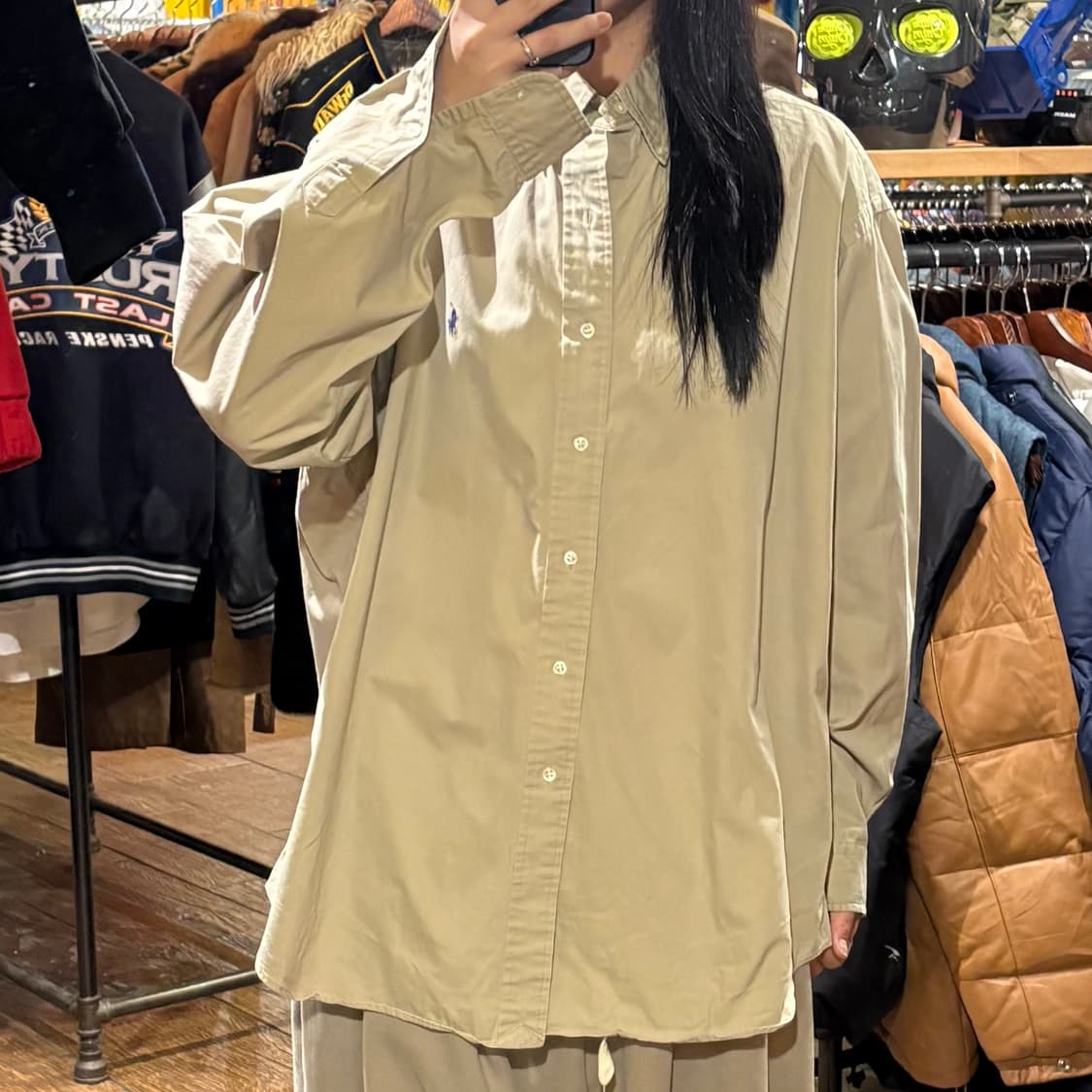 [HI] Polo 폴로 랄프로렌 긴팔셔츠 베이지 상품이미지2