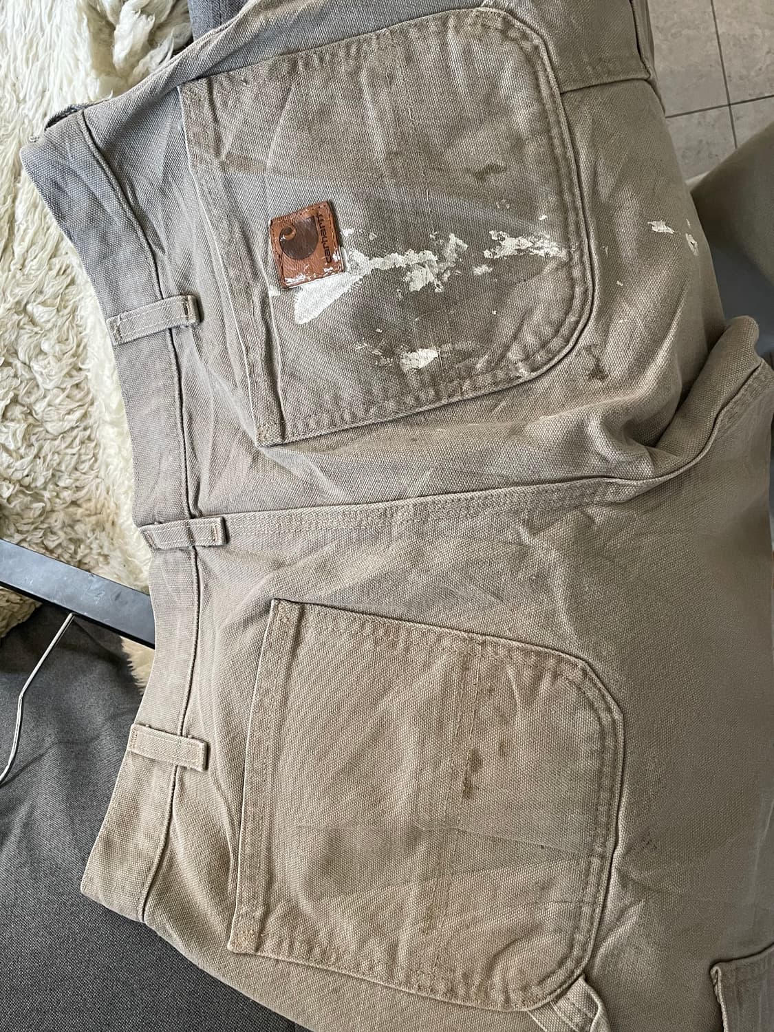 칼하트 베이지 카펜더 팬츠 상품이미지3