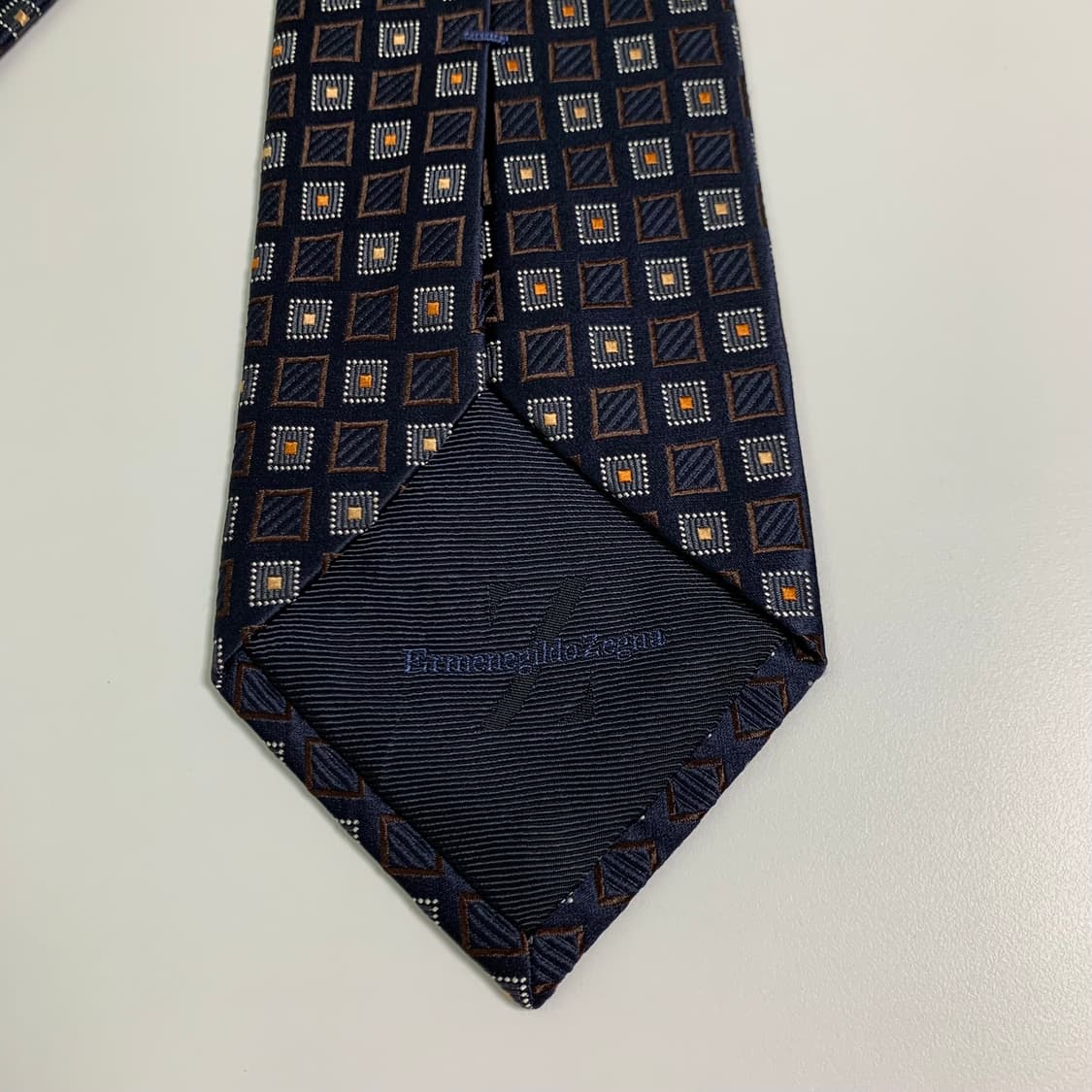 에르메네질도제냐 이태리 100실크 명품넥타이 최상급 A+등급 네이비 상품이미지5