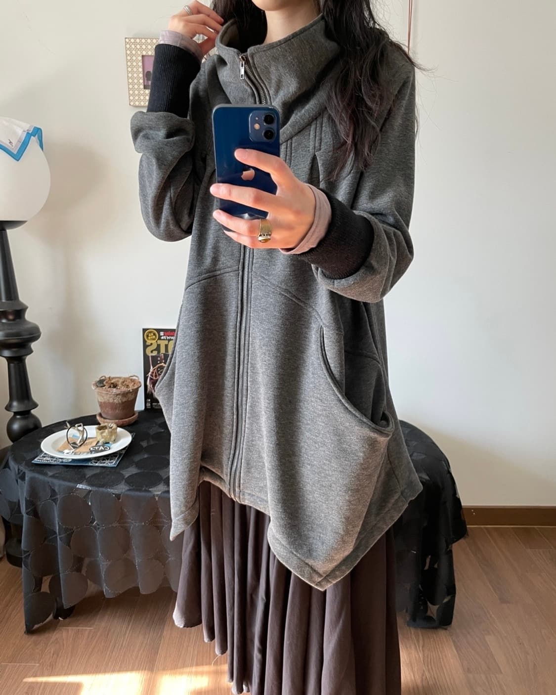 wide half neck zip-up 상품이미지6