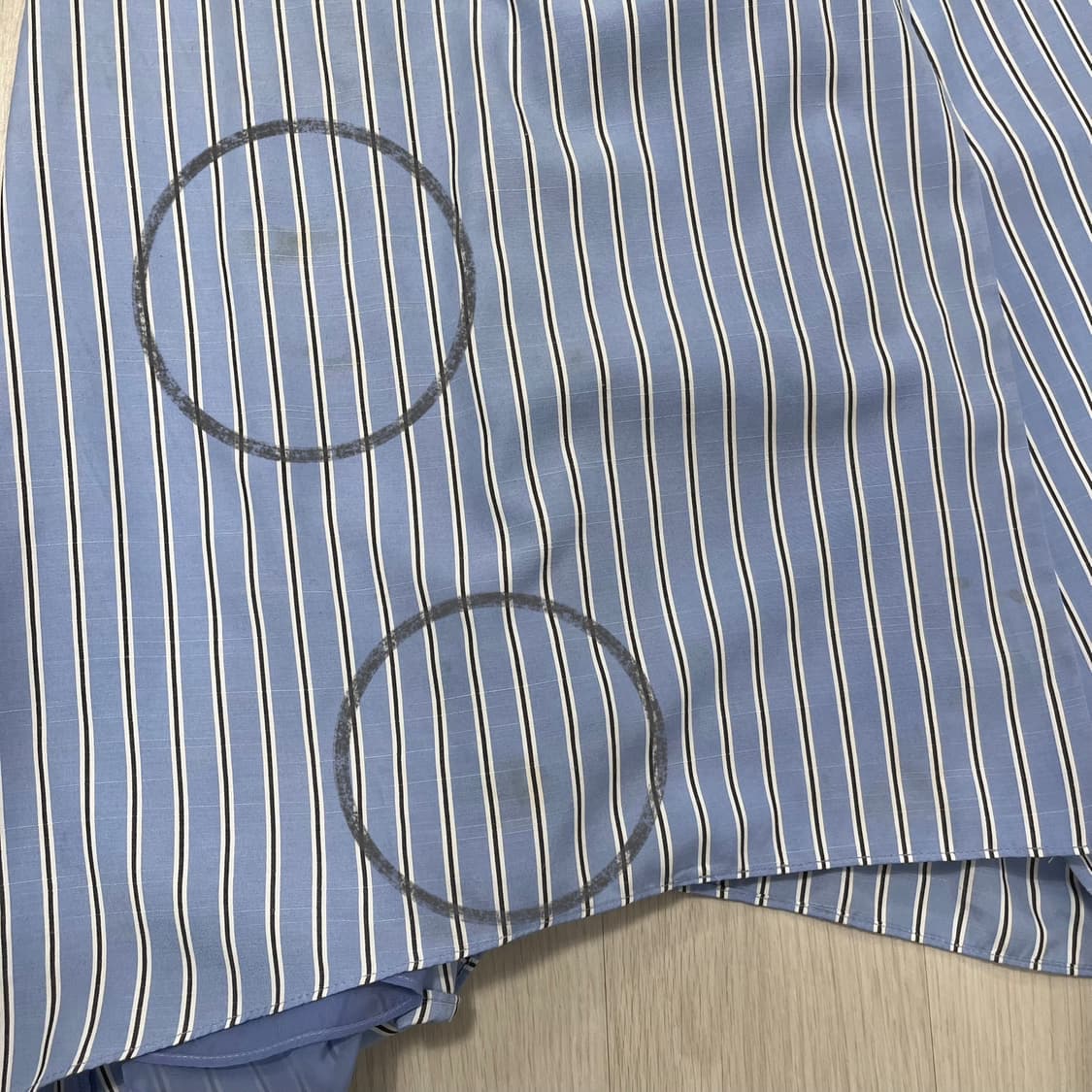 에고이스트 스트라이프 벨티드 셔츠 원피스 상품이미지9