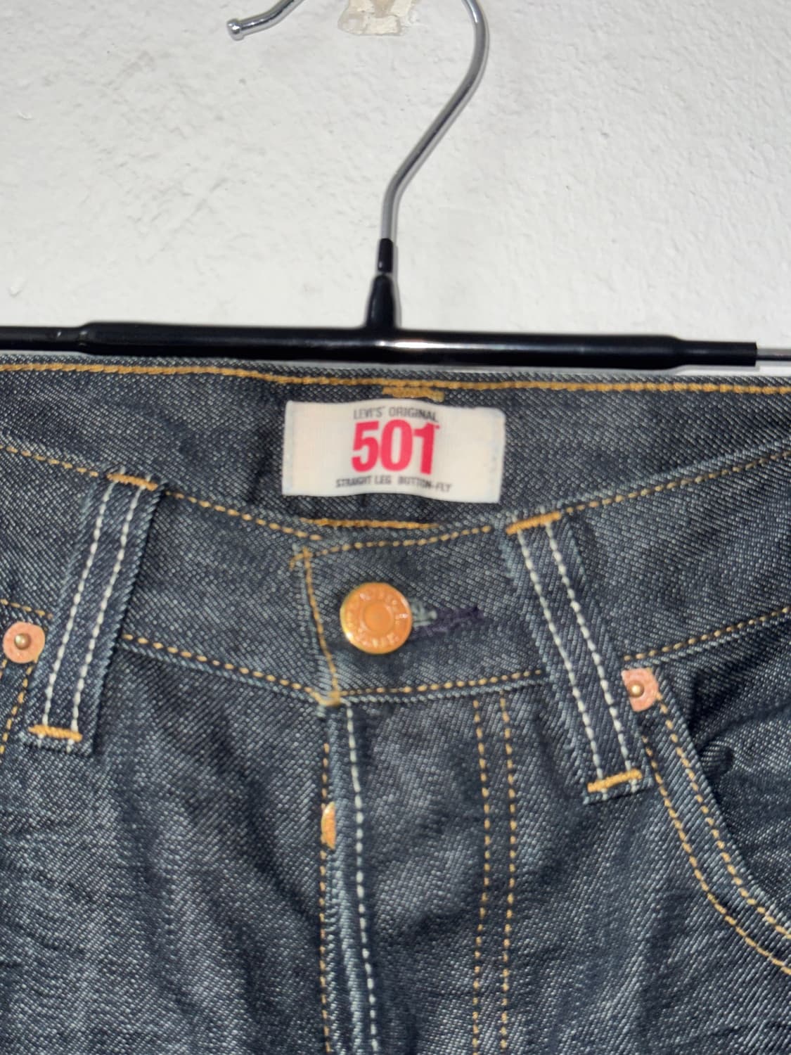 [31]Levis 리바이스 501 흑청 데님 팬츠 상품이미지3