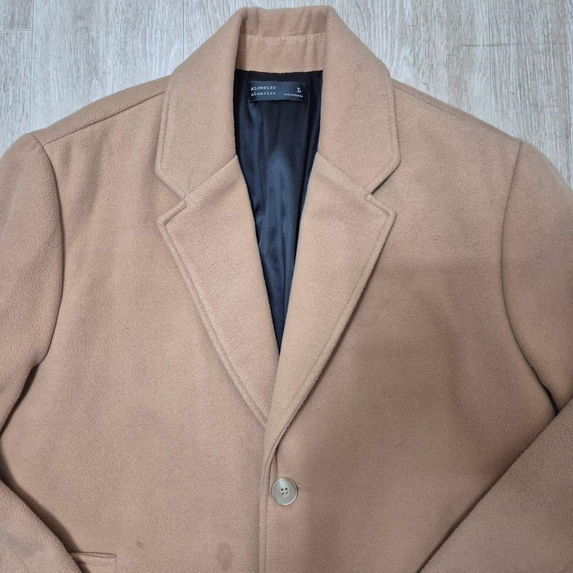 ALUMOLRU 남성 모직 싱글 코트 상품이미지2