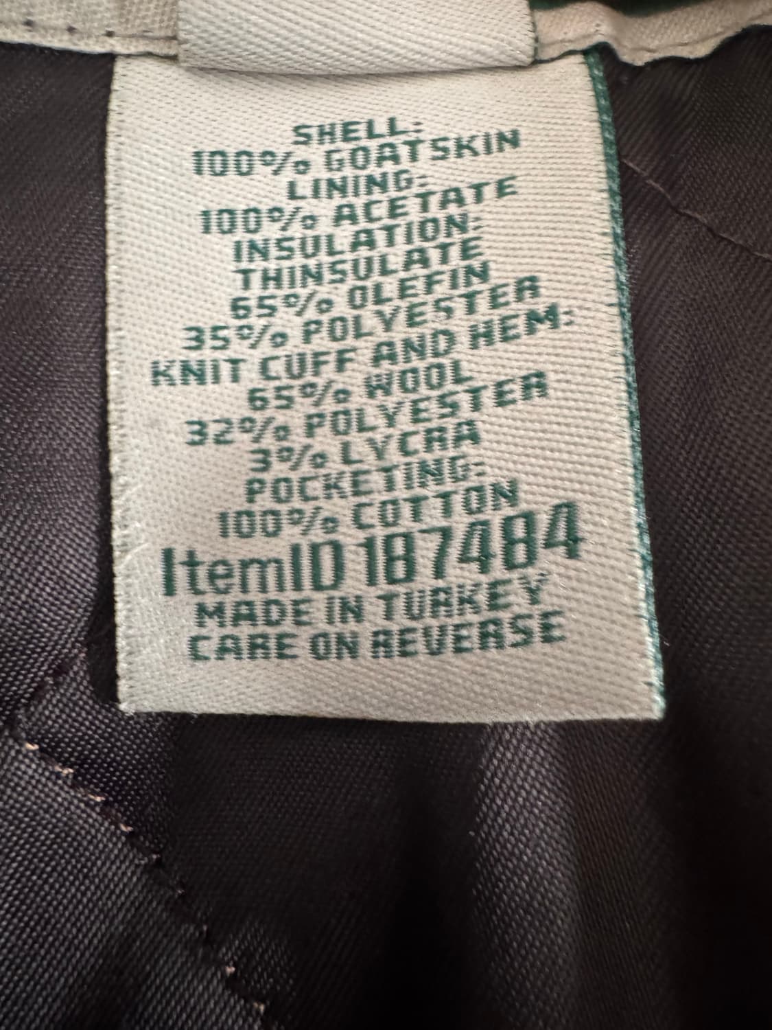 [M] 엘엘빈 ll bean A2 레더 자켓 상품이미지4