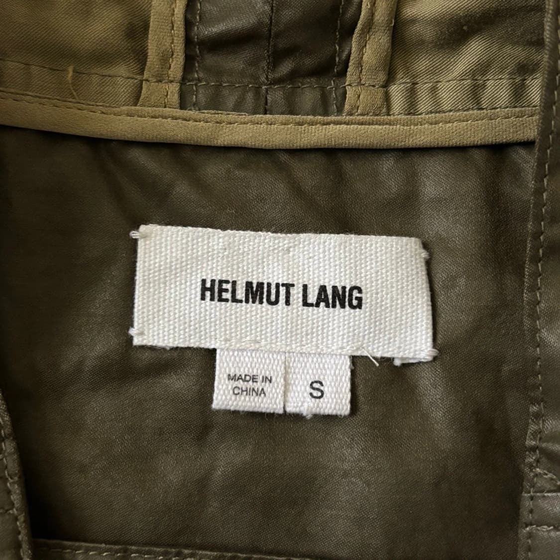 헬무트 랭 레이스업 아노락 자켓 올리브 그린 상품이미지5