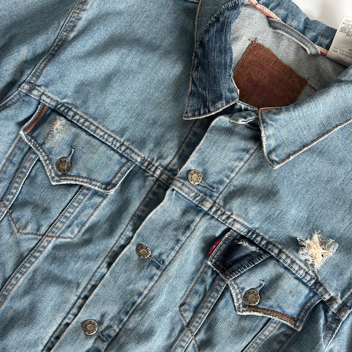 Levi‘s 리바이스80‘s 패치워크 데님 트러커 자켓 상품이미지4